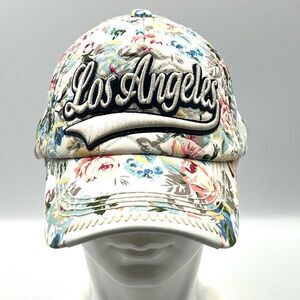 Robin Ruth Distressed Los Angeles Floral SnapBack hat